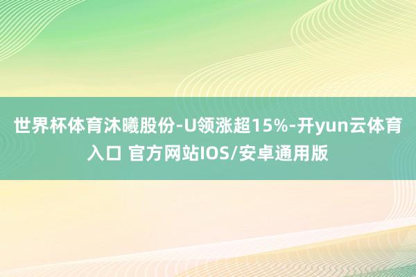 世界杯体育沐曦股份-U领涨超15%-开yun云体育入口 官方网站IOS/安卓通用版