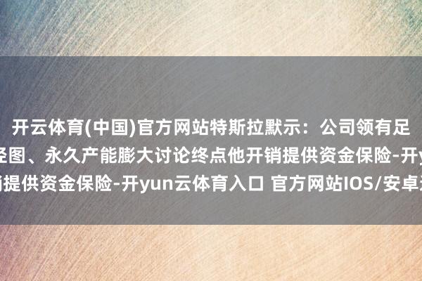 开云体育(中国)官方网站特斯拉默示：公司领有足够流动性 可为居品途径图、永久产能膨大讨论终点他开销提供资金保险-开yun云体育入口 官方网站IOS/安卓通用版