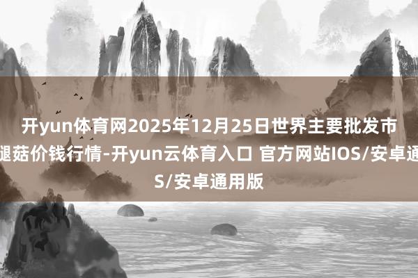 开yun体育网2025年12月25日世界主要批发市集鸡腿菇价钱行情-开yun云体育入口 官方网站IOS/安卓通用版